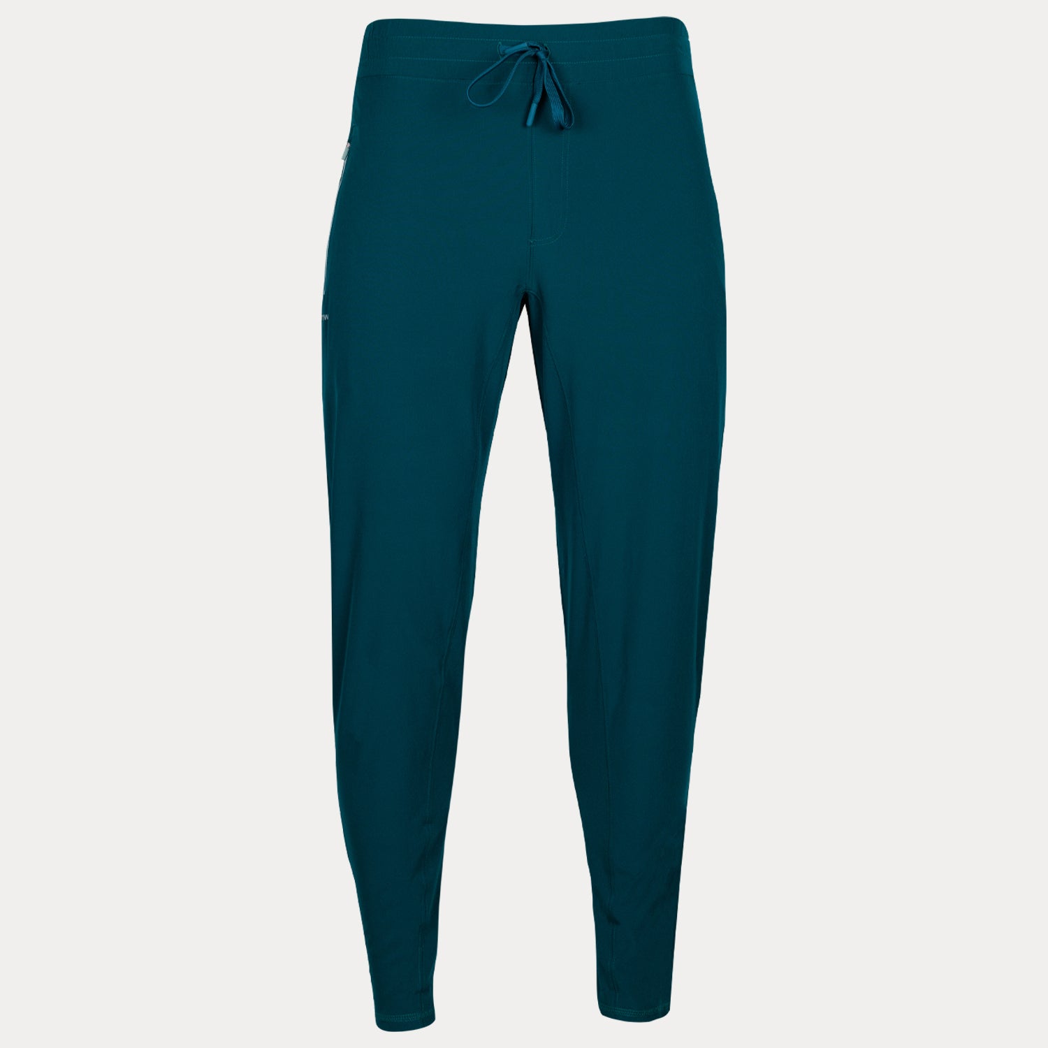 dark blue unisex rowing pant with drawstring waist