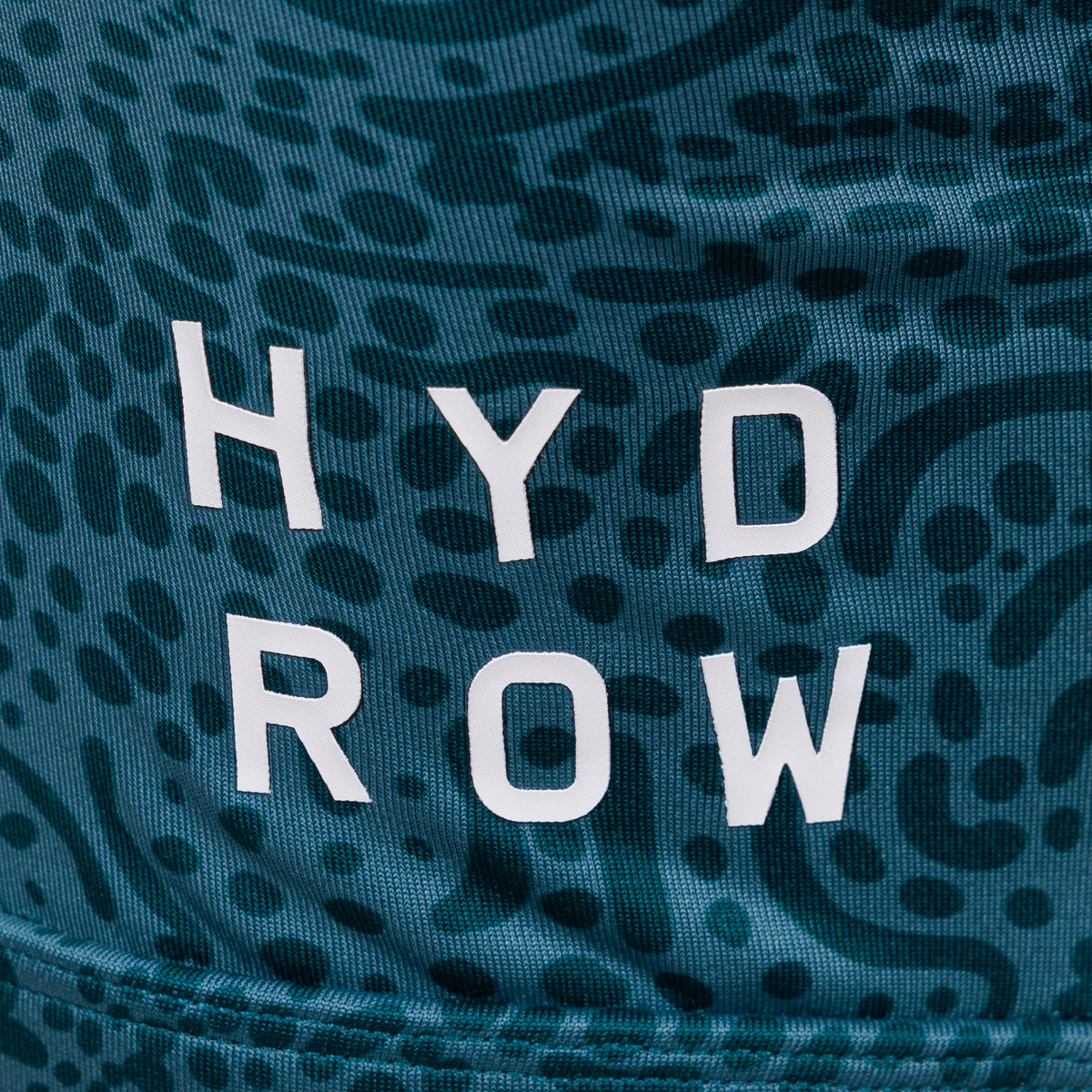 hydrow logo on spotted shark pattern bra